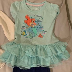 Disney Princess Matching Outfit Ariel Mermaid 3T
